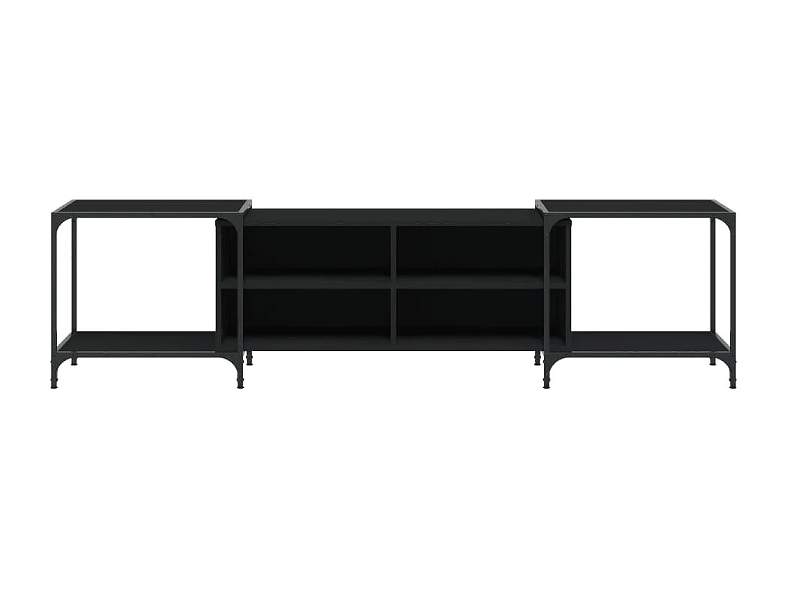 TV-Schrank,TV-Möbel Schwarz 203x37x50 cm Holzwerkstoff -gkd215642
