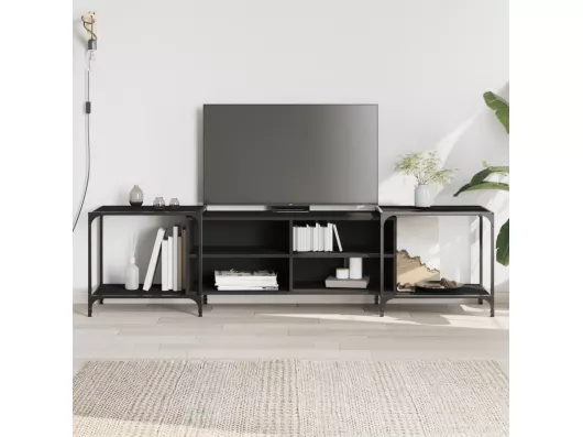 Kauf Unique TV-Schrank,TV-Möbel Schwarz 203x37x50 cm Holzwerkstoff -gkd215642