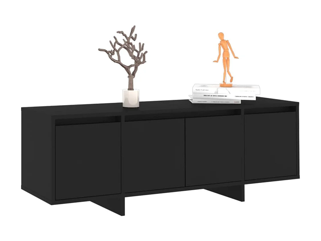 Meuble TV Noir 120x30x40,5 cm Aggloméré BE59994