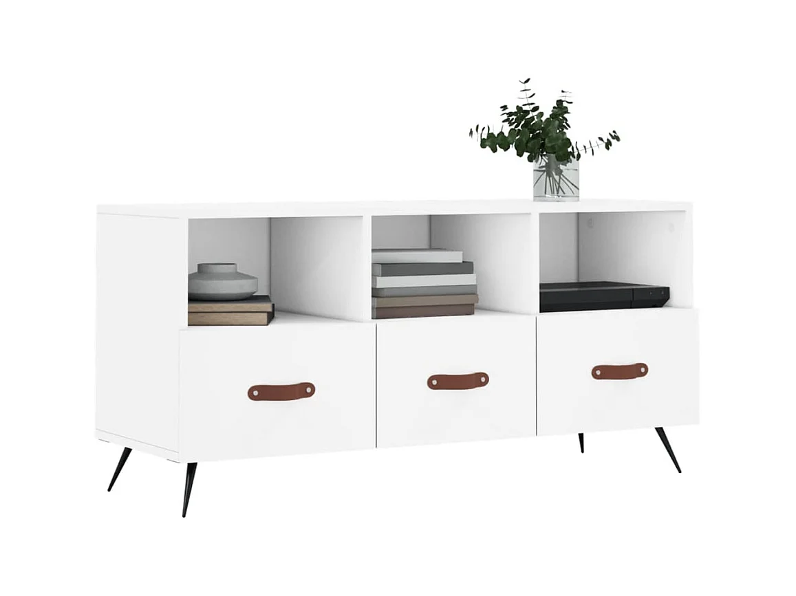 TV-Schrank,TV-Möbel Weiß 102x36x50 cm Holzwerkstoff -gkd51994
