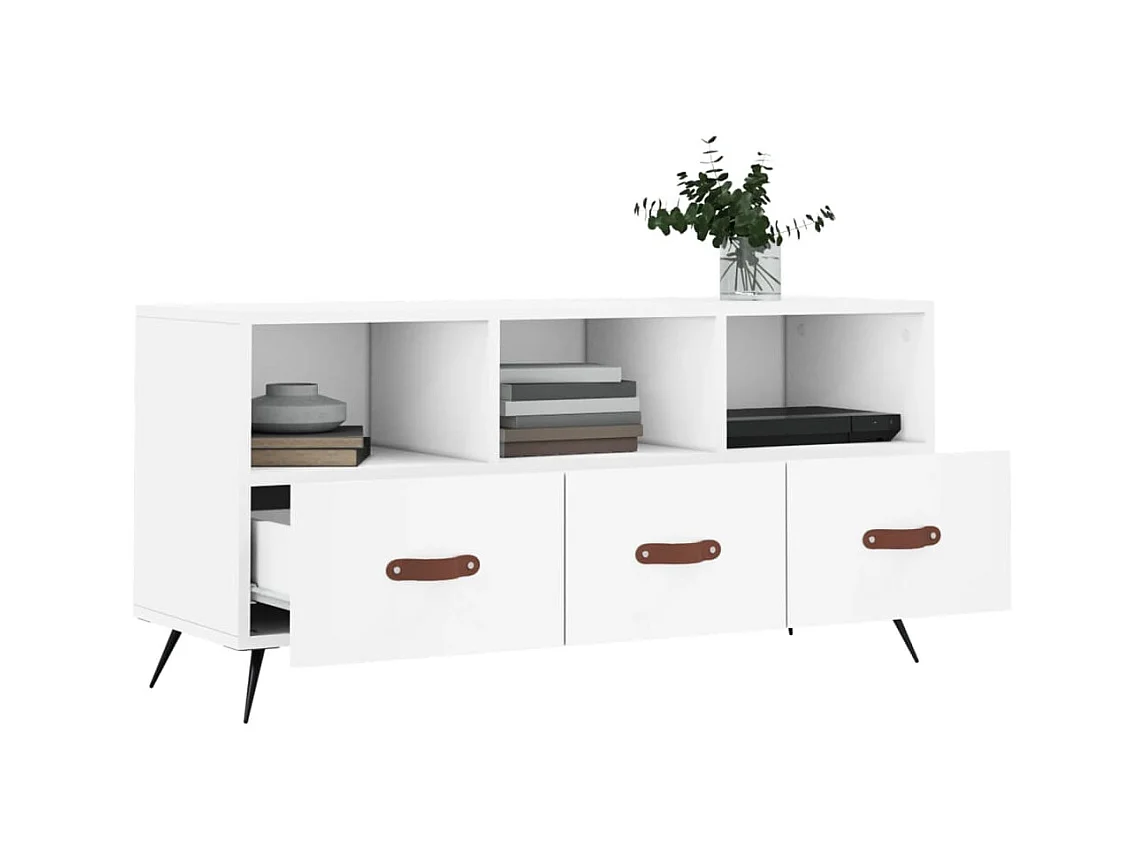 TV-Schrank,TV-Möbel Weiß 102x36x50 cm Holzwerkstoff -gkd51994