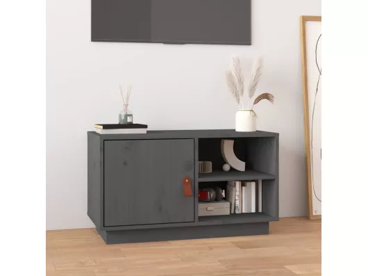 Kauf Unique TV-Schrank,TV-Möbel Grau 70x34x40 cm Massivholz Kiefer -gkd165297