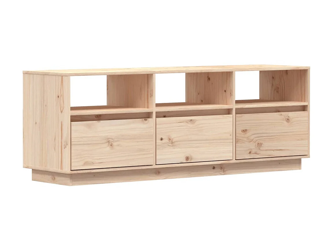 Meuble TV 140x37x50 cm Bois de pin massif BE40522