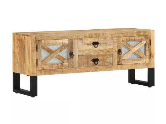 Kauf Unique TV-Schrank,TV-Möbel 110x30x45 cm Raues Mangoholz -gkd373437