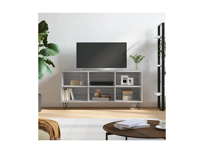 TV-Schrank,TV-Möbel Grau Sonoma 103,5x30x50 cm Holzwerkstoff -gkd521336