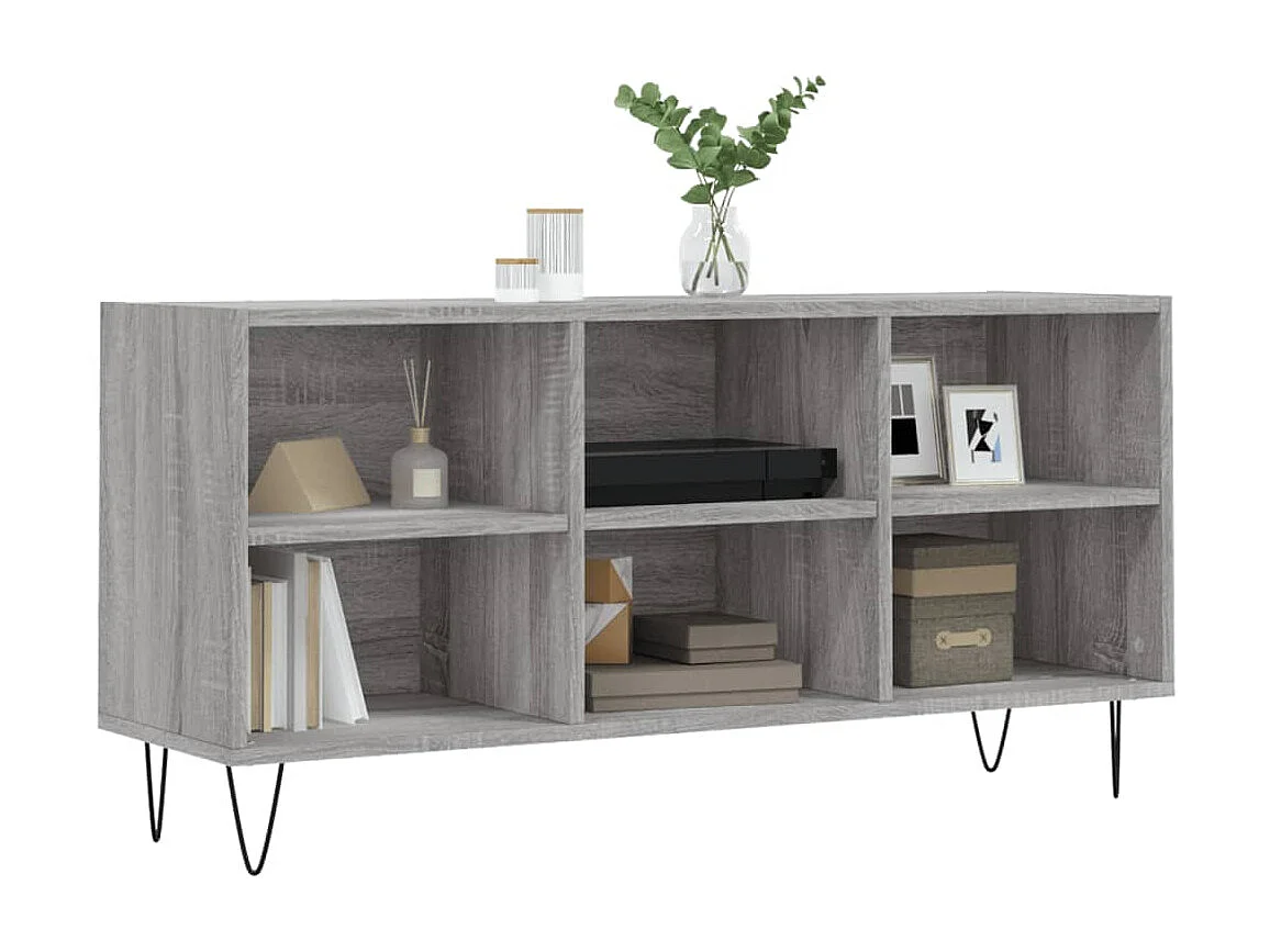 TV-Schrank,TV-Möbel Grau Sonoma 103,5x30x50 cm Holzwerkstoff -gkd521336