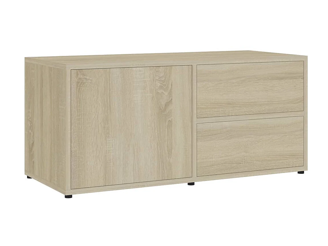 Meuble TV Chêne sonoma 80x34x36 cm Bois d'ingénierie BE68073