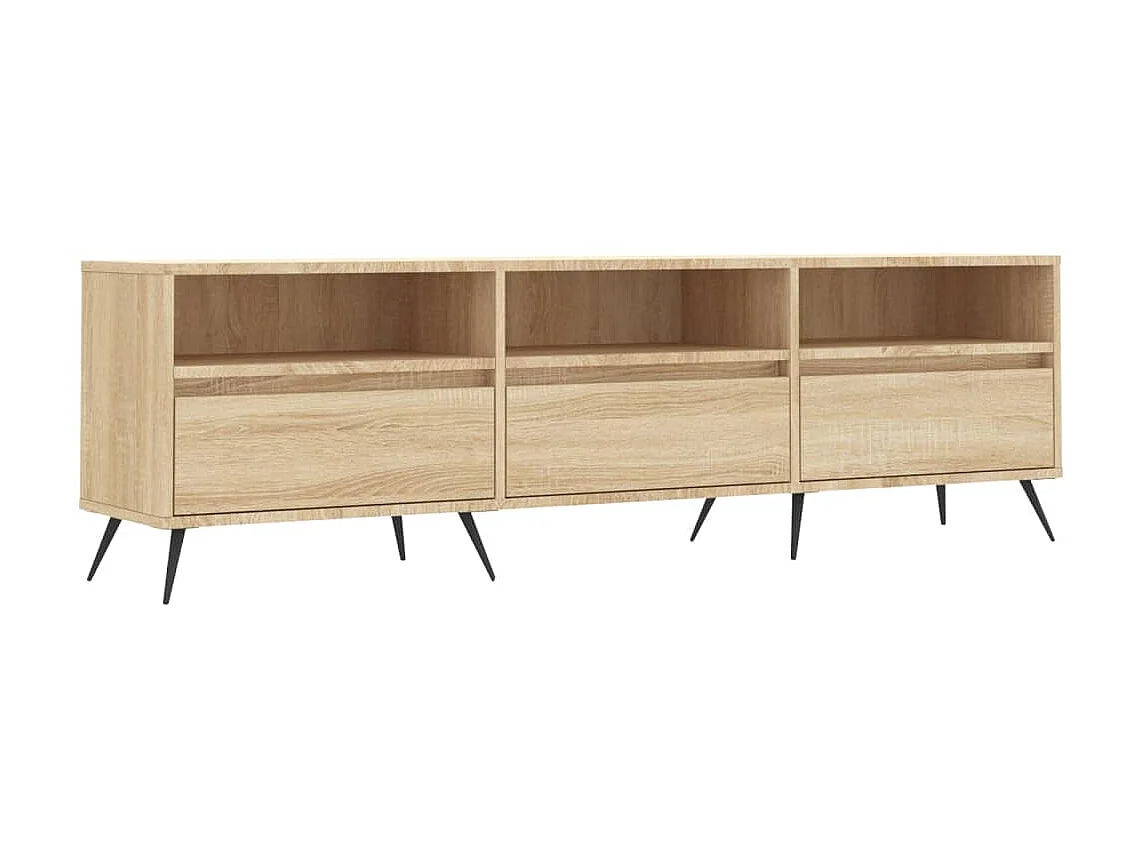 Mueble de TV madera contrachapada roble Sonoma 150x30x44,5 cm ES26385
