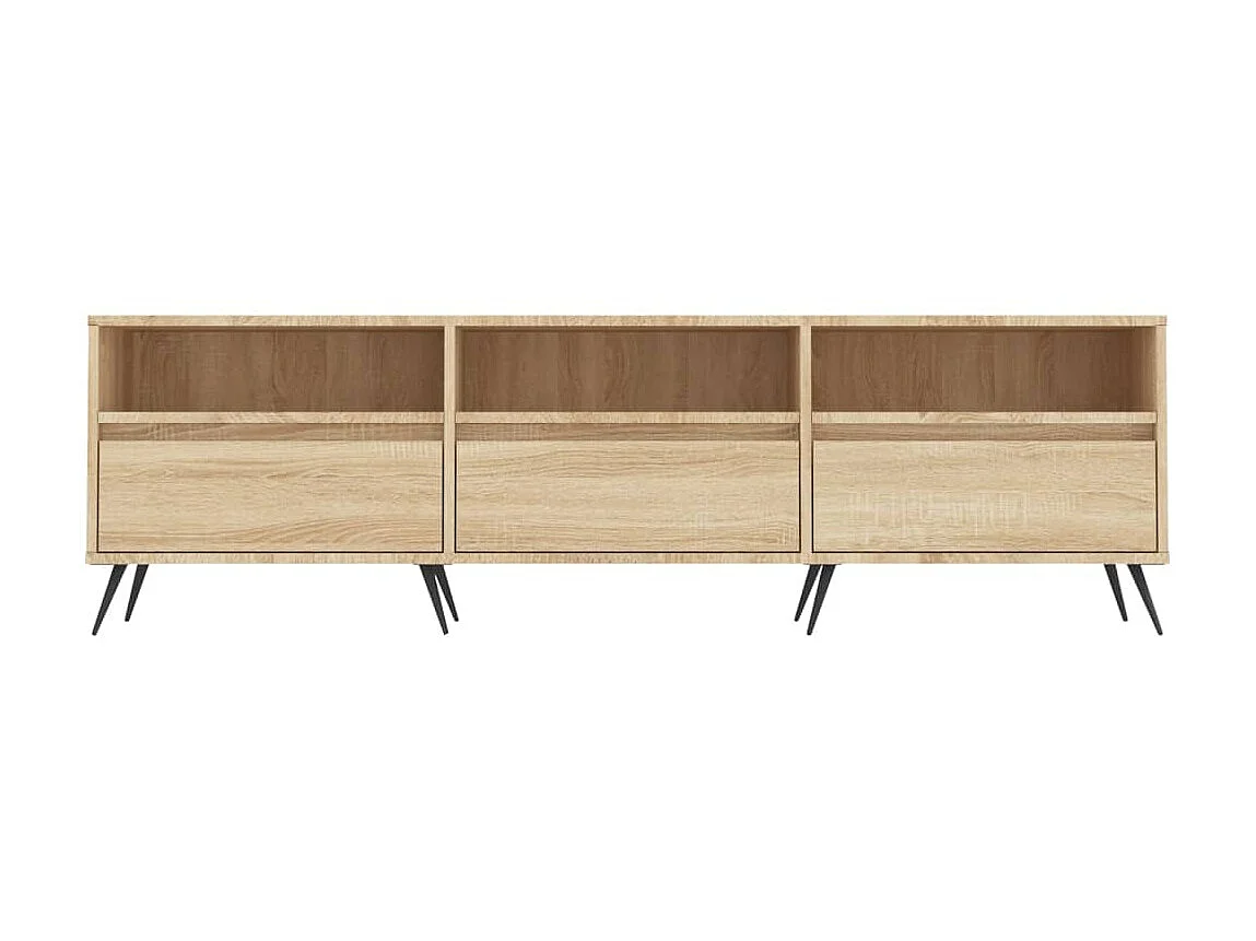 Mueble de TV madera contrachapada roble Sonoma 150x30x44,5 cm ES26385