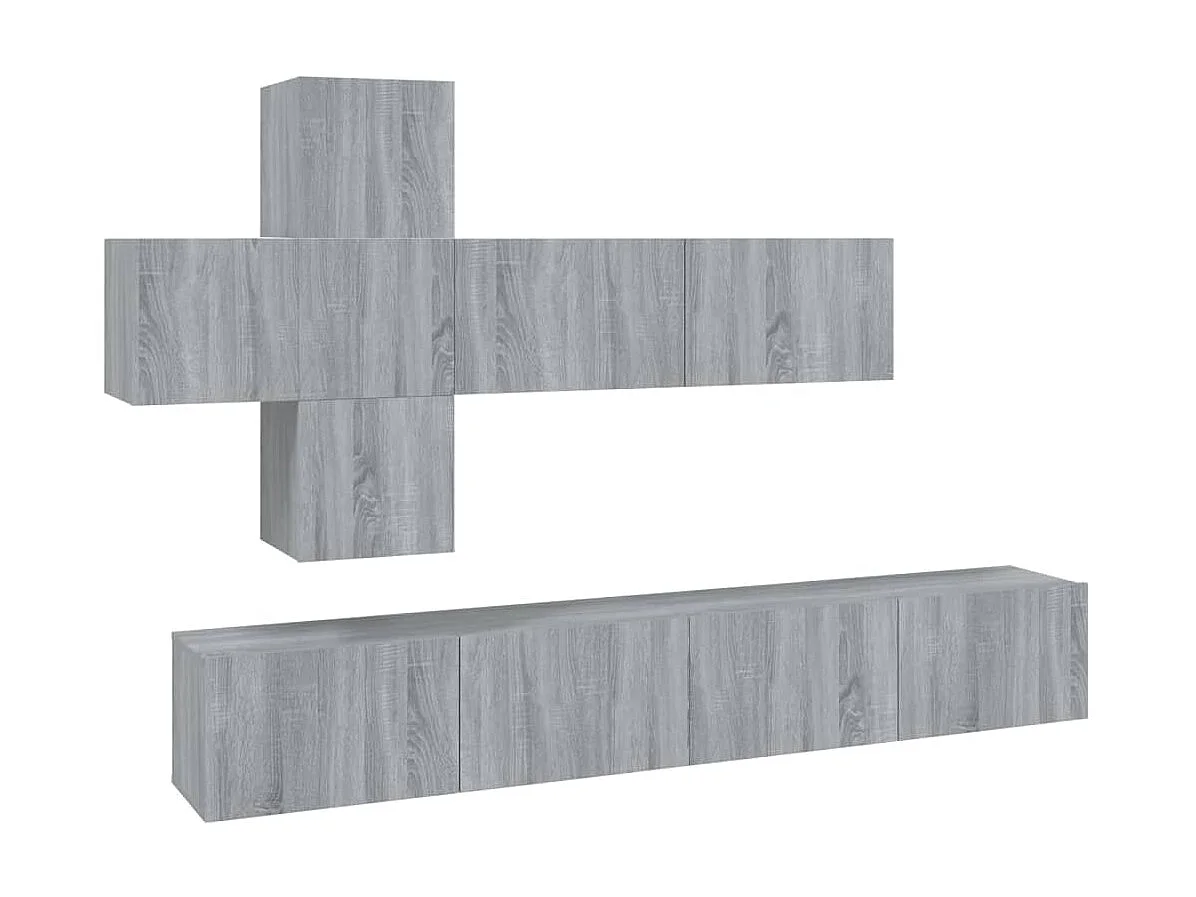 Meubles TV 7 pcs Sonoma BEis Bois d'ingénierie BE63442