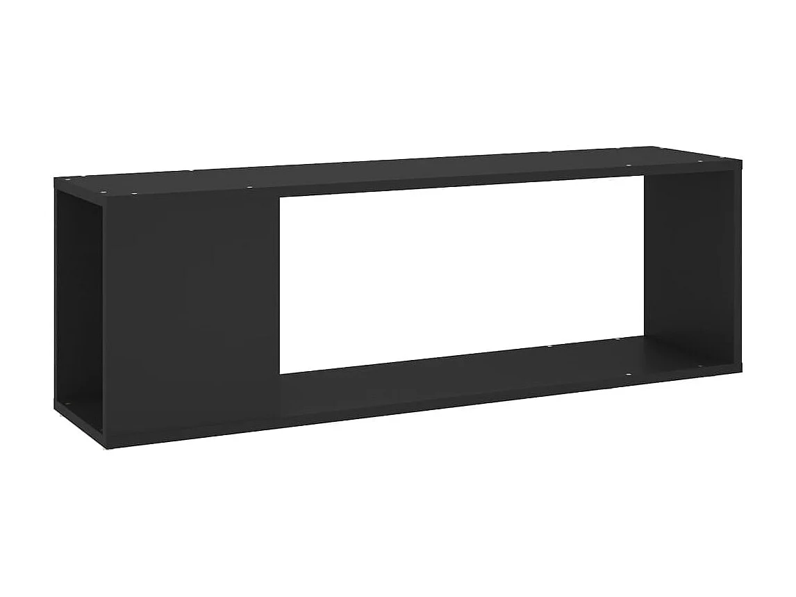 Meuble TV Noir 100x24x32 cm Aggloméré BE22924