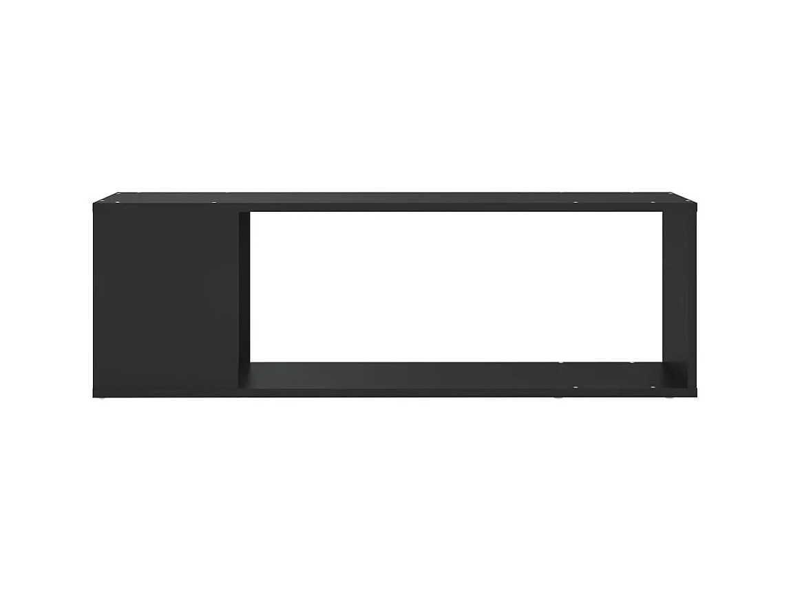 Meuble TV Noir 100x24x32 cm Aggloméré BE22924