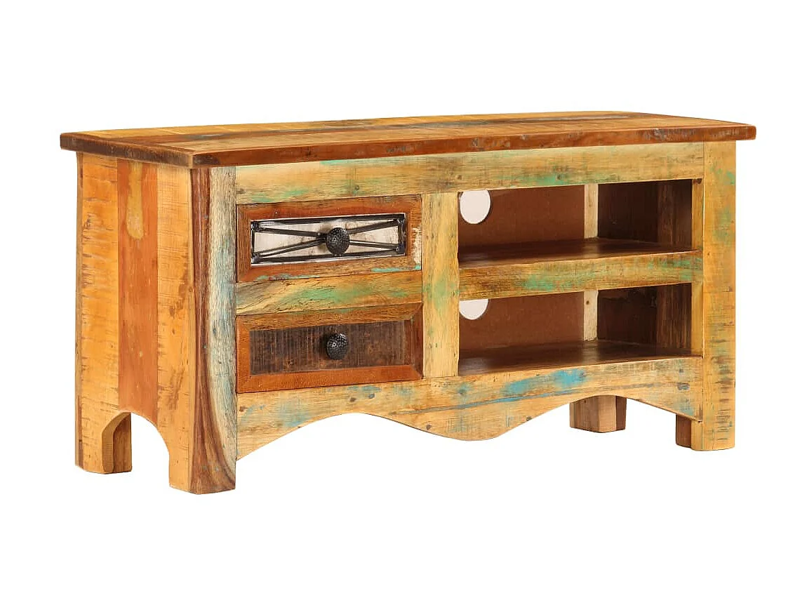 Meuble TV 80 x 30 x 40 cm Bois de récupération massif BE25902