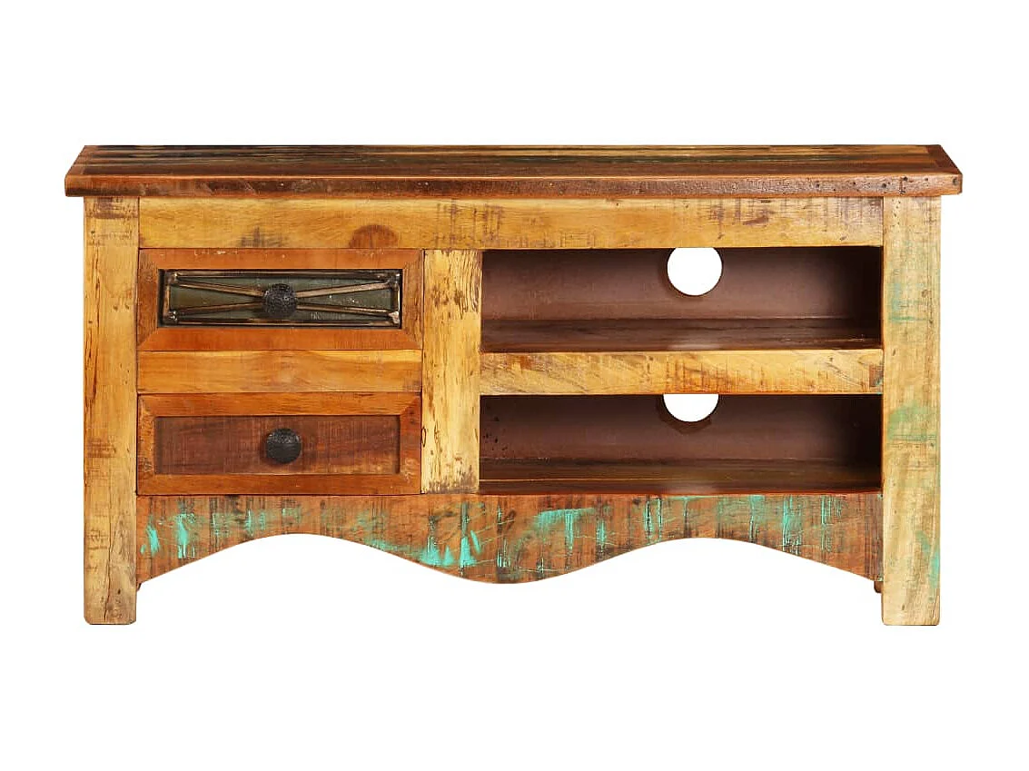 Meuble TV 80 x 30 x 40 cm Bois de récupération massif BE25902