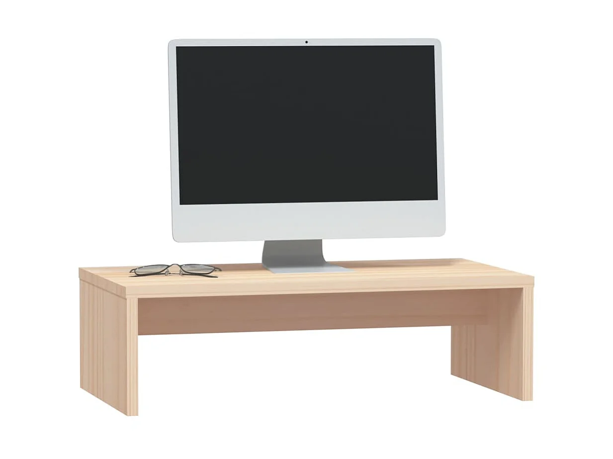 Meuble TV de moniteur 50x27x15 cm Bois de pin solide OLA7945