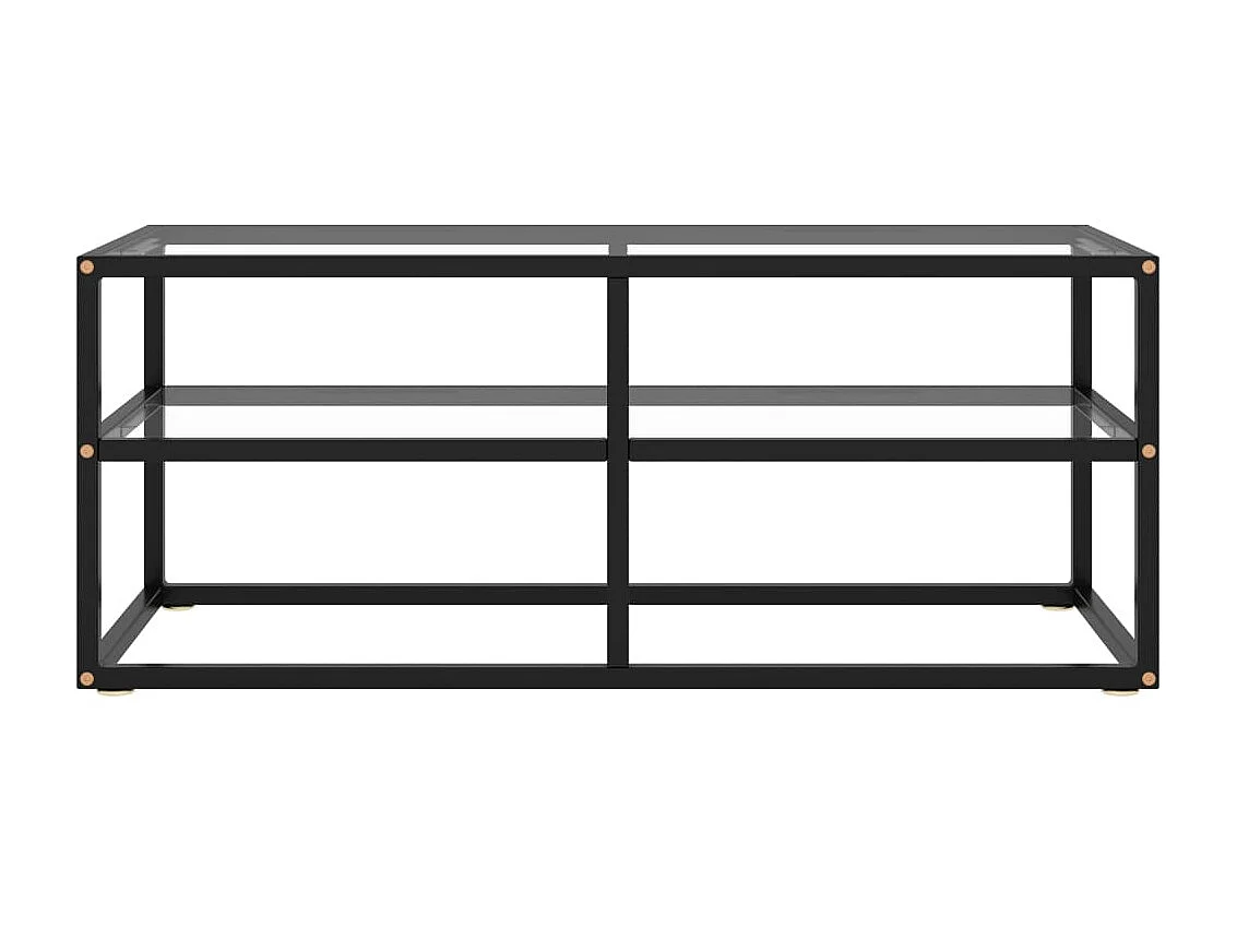 Tv-meubel met gehard glas 100x40x40 cm zwart NL544781