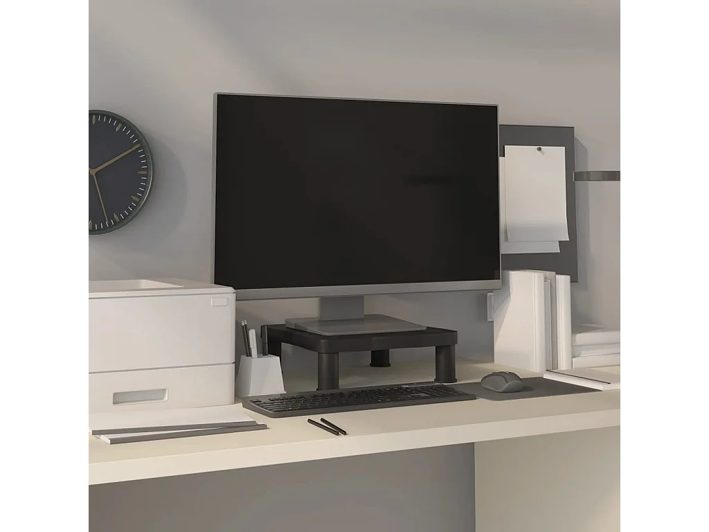Meuble TV de moniteur Noir 33,5x34x10,5 cm OLA5007