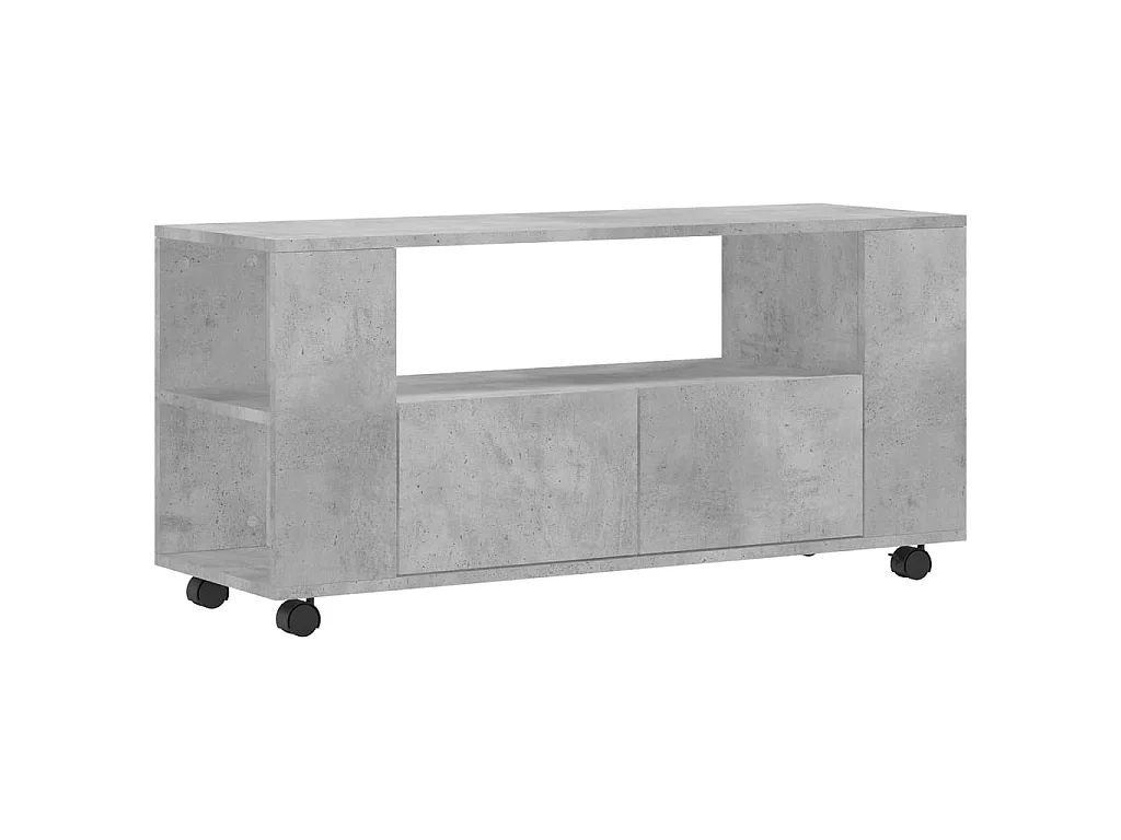 Mueble de TV madera de ingeniería gris hormigón 102x34,5x43 cm ES45193