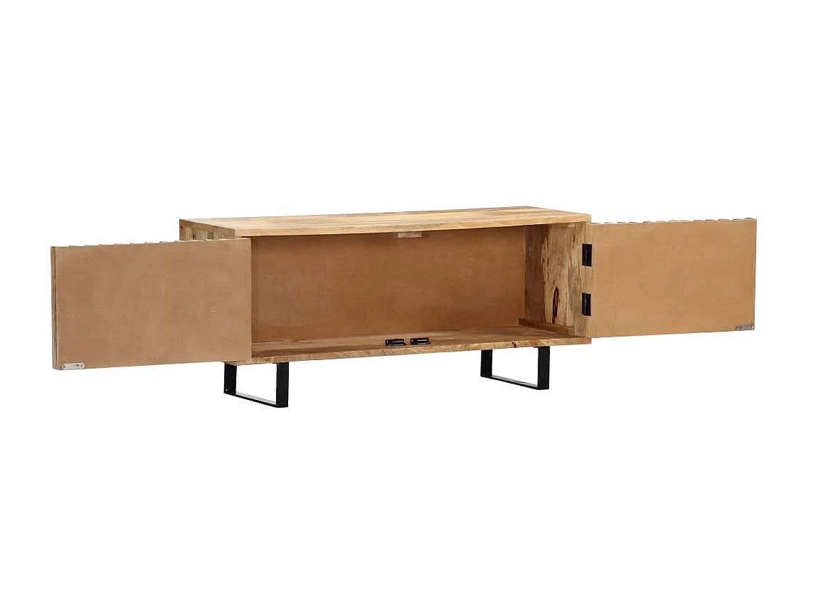 Meuble TV 90 x 30 x 40 cm Bois de manguier massif BE74010