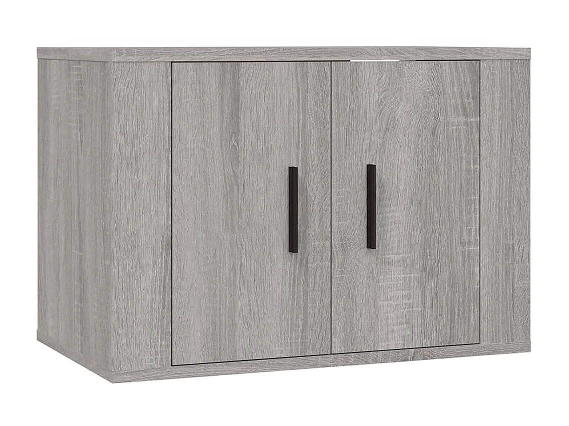 3-tlg. TV-Schrank-Set,TV-Möbel Grau Sonoma Holzwerkstoff -gkd612102