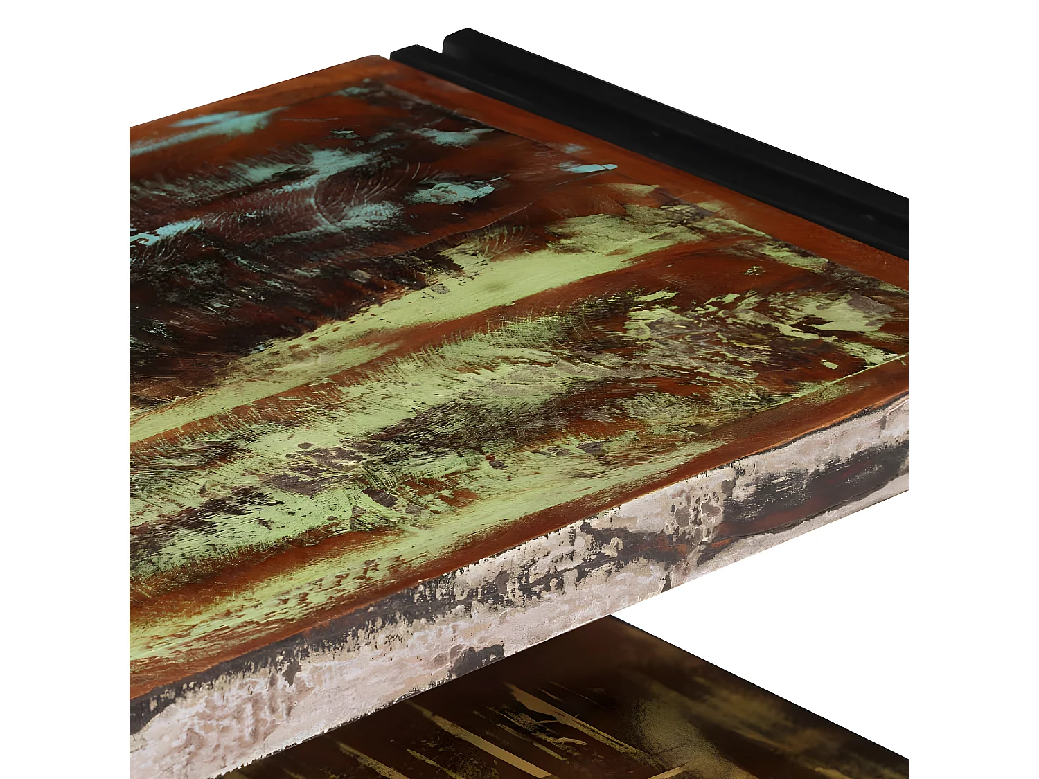 Mueble de TV madera maciza reciclada 120x30x40 cm ES87042