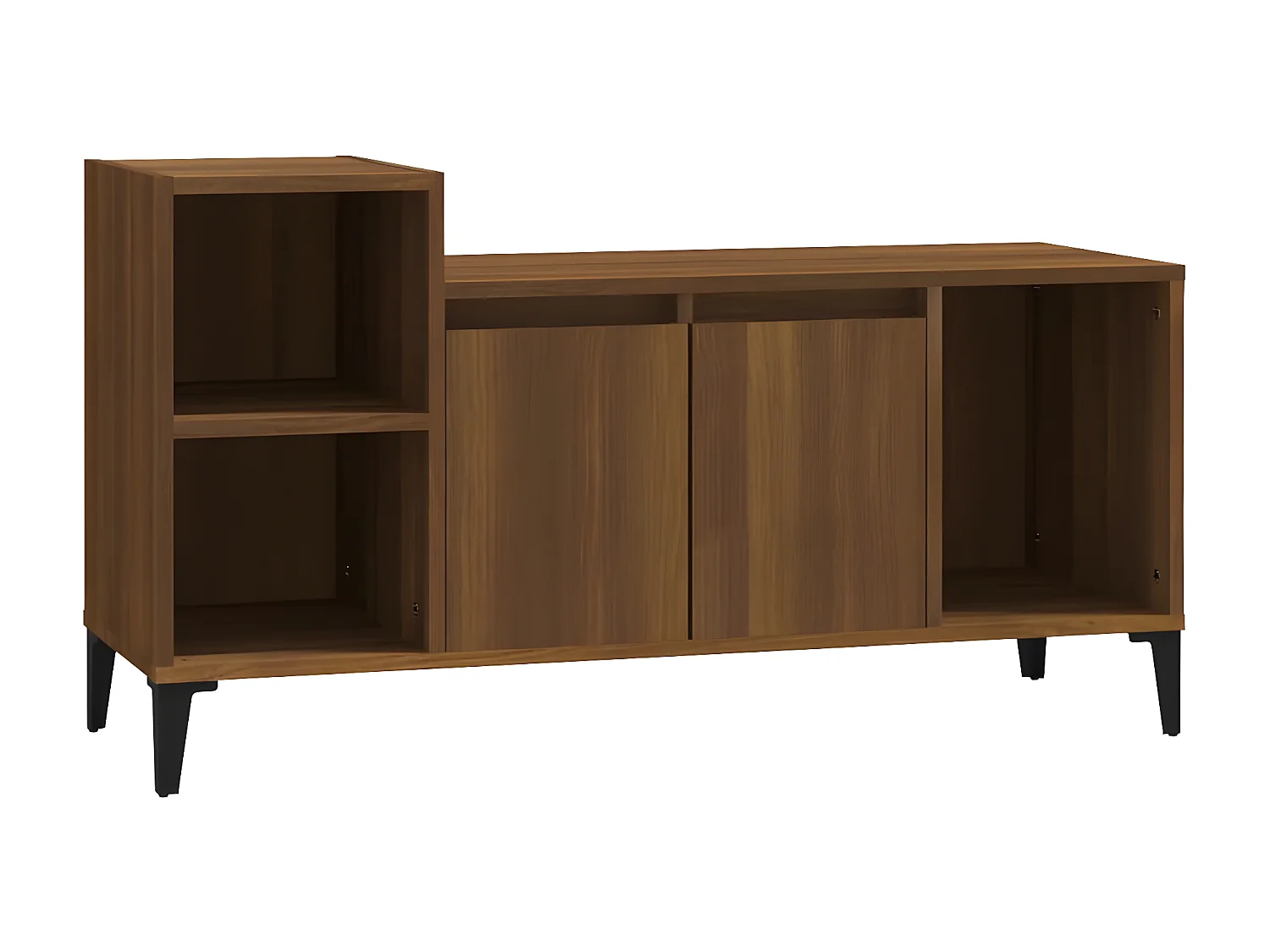 Meuble TV Chêne marron 100x35x55 cm Bois d'ingénierie BE24157