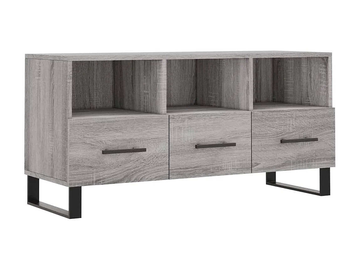 TV-Schrank,TV-Möbel Grau Sonoma 102x36x50 cm Holzwerkstoff -gkd200372
