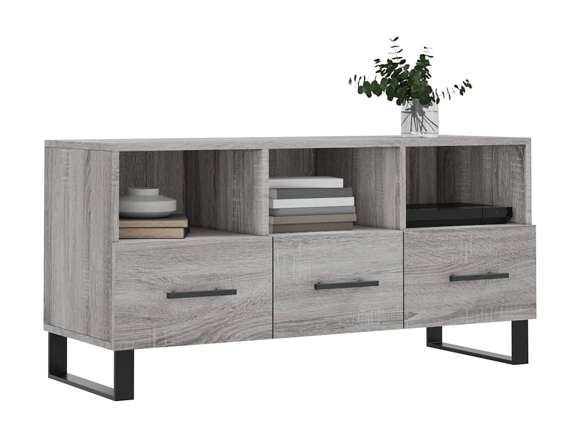 Meuble TV sonoma BEis 102x36x50 cm bois d'ingénierie BE68494