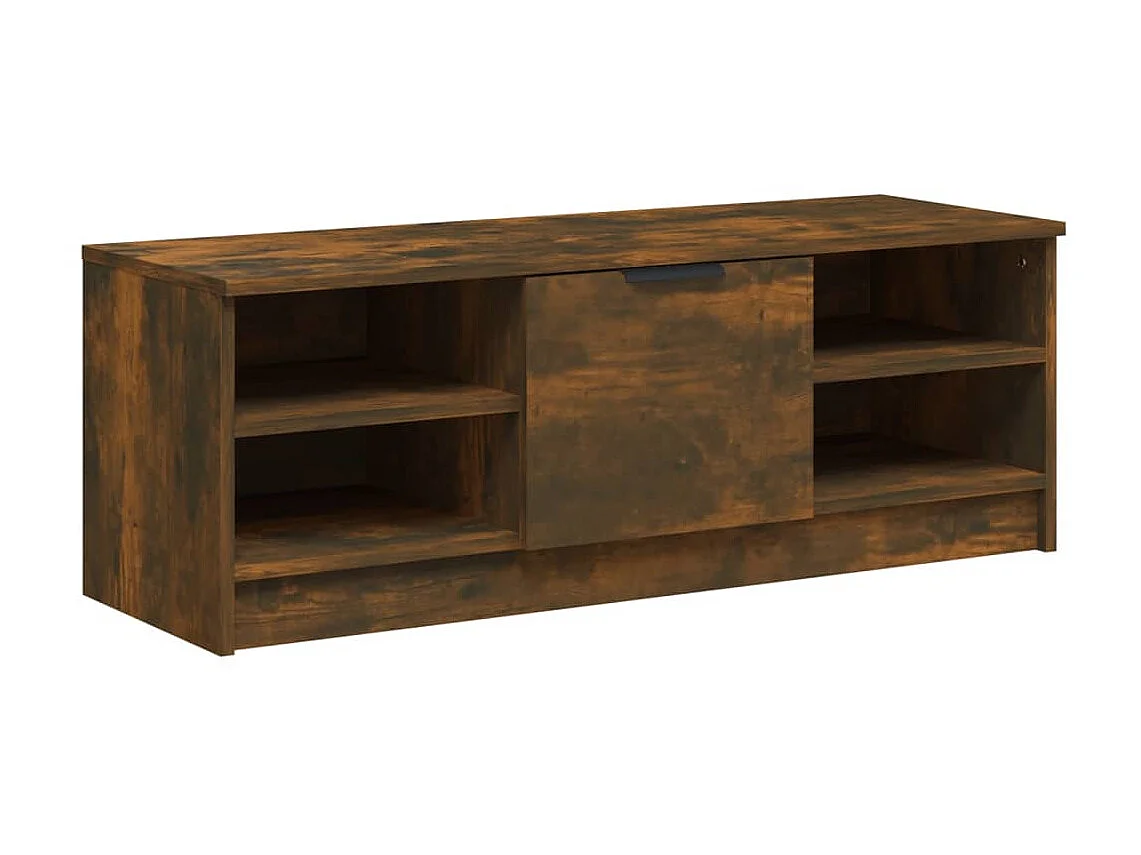 Meuble TV Chêne fumé 102x35,5x36,5 cm Bois d'ingénierie BE54818