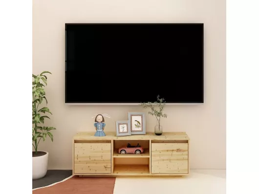 Kauf Unique TV-Schrank,TV-Möbel 110x30x40 cm Massivholz Tanne -gkd360971