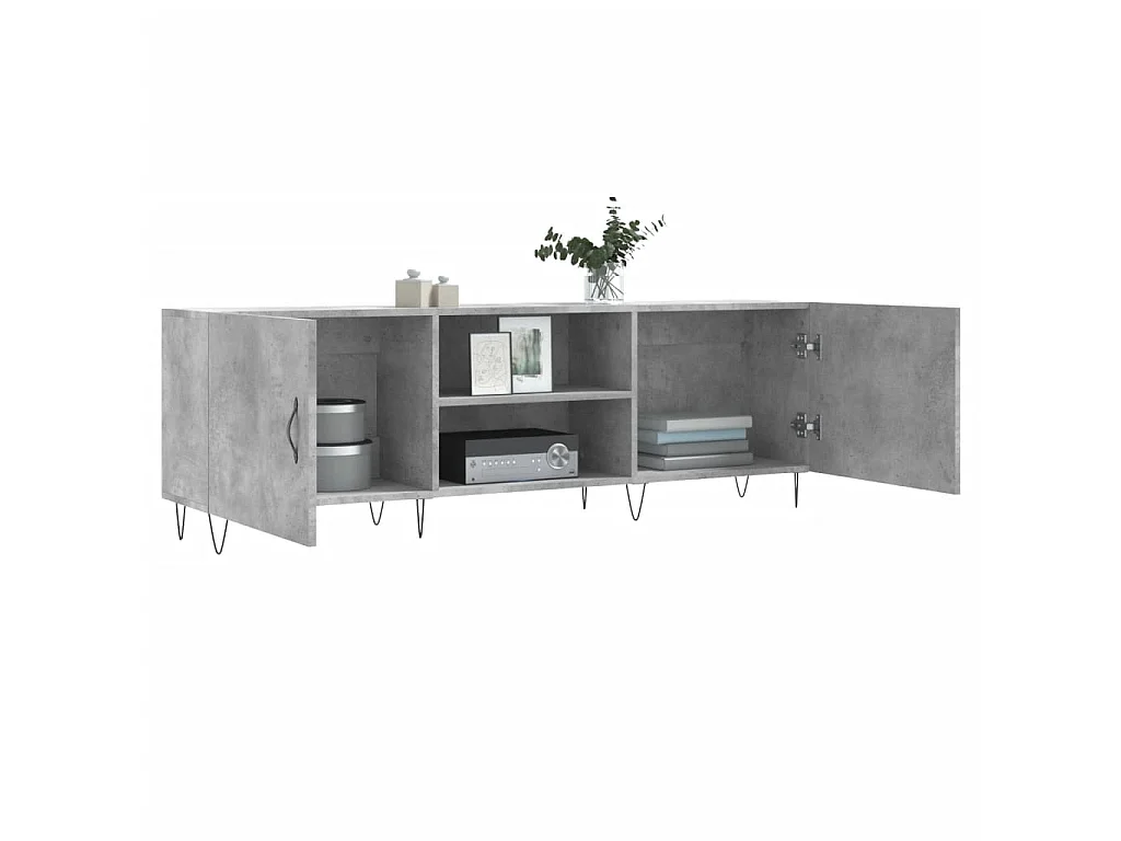 TV-Schrank,TV-Möbel Betongrau 150x30x50 cm Holzwerkstoff -gkd127092