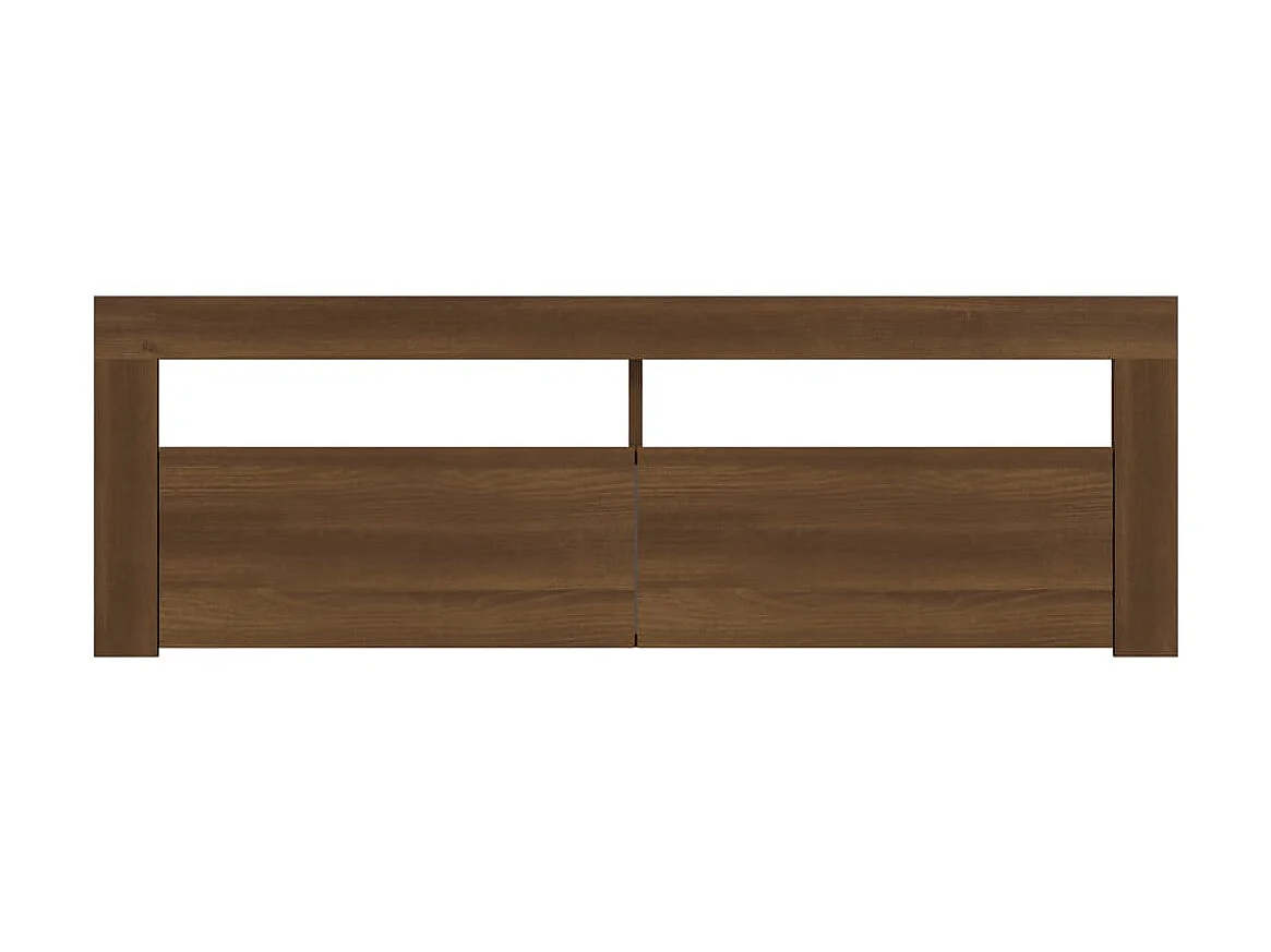 TV-Schrank,TV-Möbel mit LED-Leuchten Braun Eichen-Optik 120x35x40 cm -gkd695745