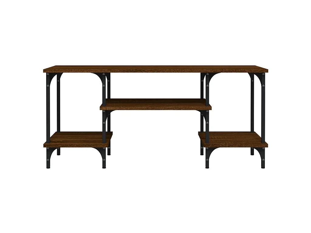 Meuble TV chêne marron 102x35x45,5 cm bois d'ingénierie BE37478