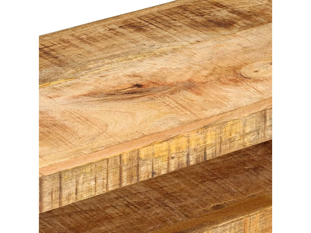 Meuble TV 110x30x40 cm Bois massif de manguier BE81463