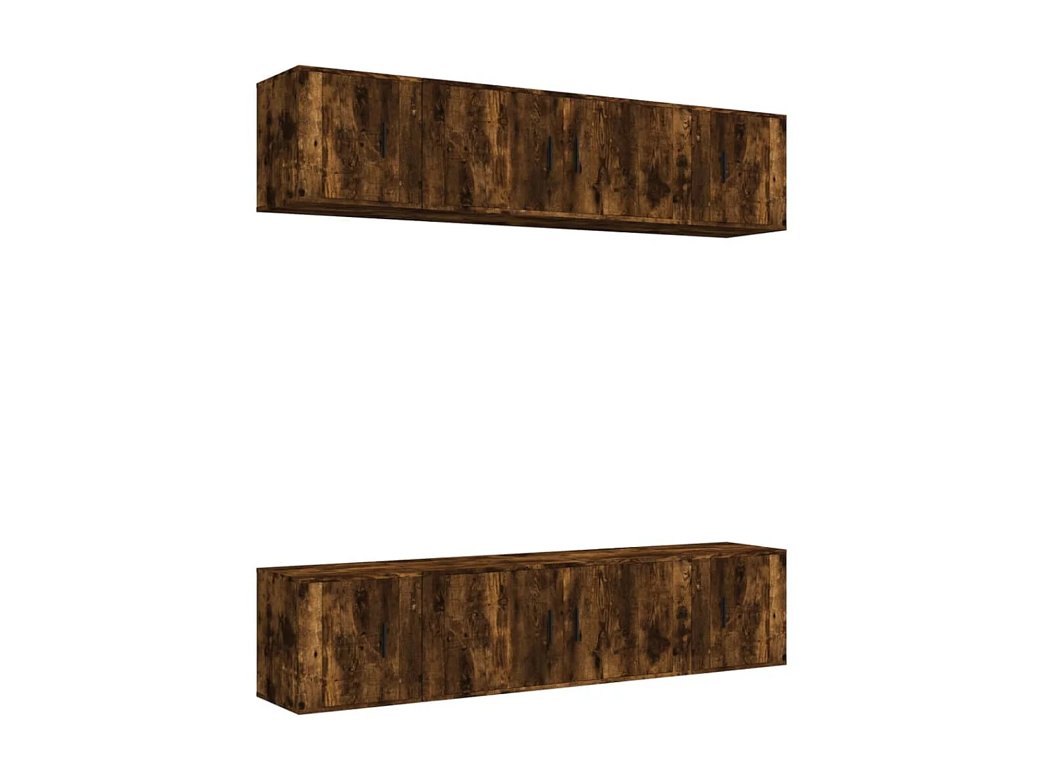 Ensemble de meubles TV 6 pcs Chêne fumé Bois d'ingénierie BE15671