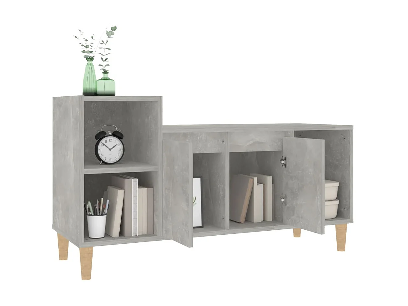 TV-Schrank,TV-Möbel Betongrau 100x35x55 cm Holzwerkstoff -gkd776697