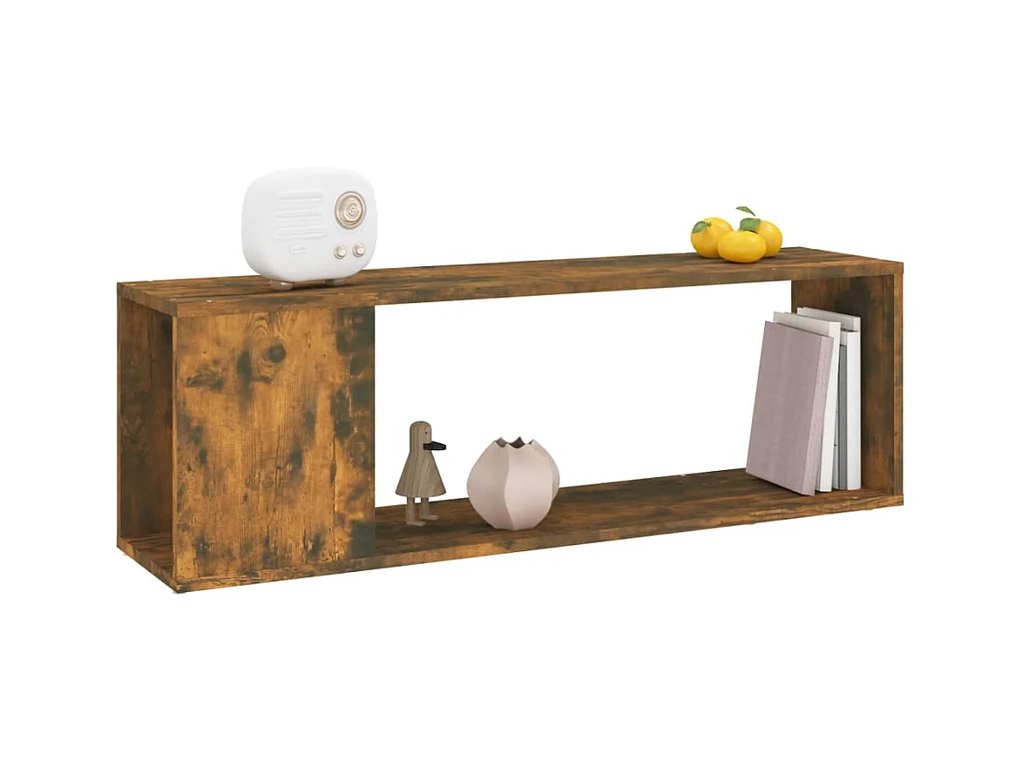 TV-Schrank,TV-Möbel Räuchereiche 100x24x32 cm Holzwerkstoff -gkd453152