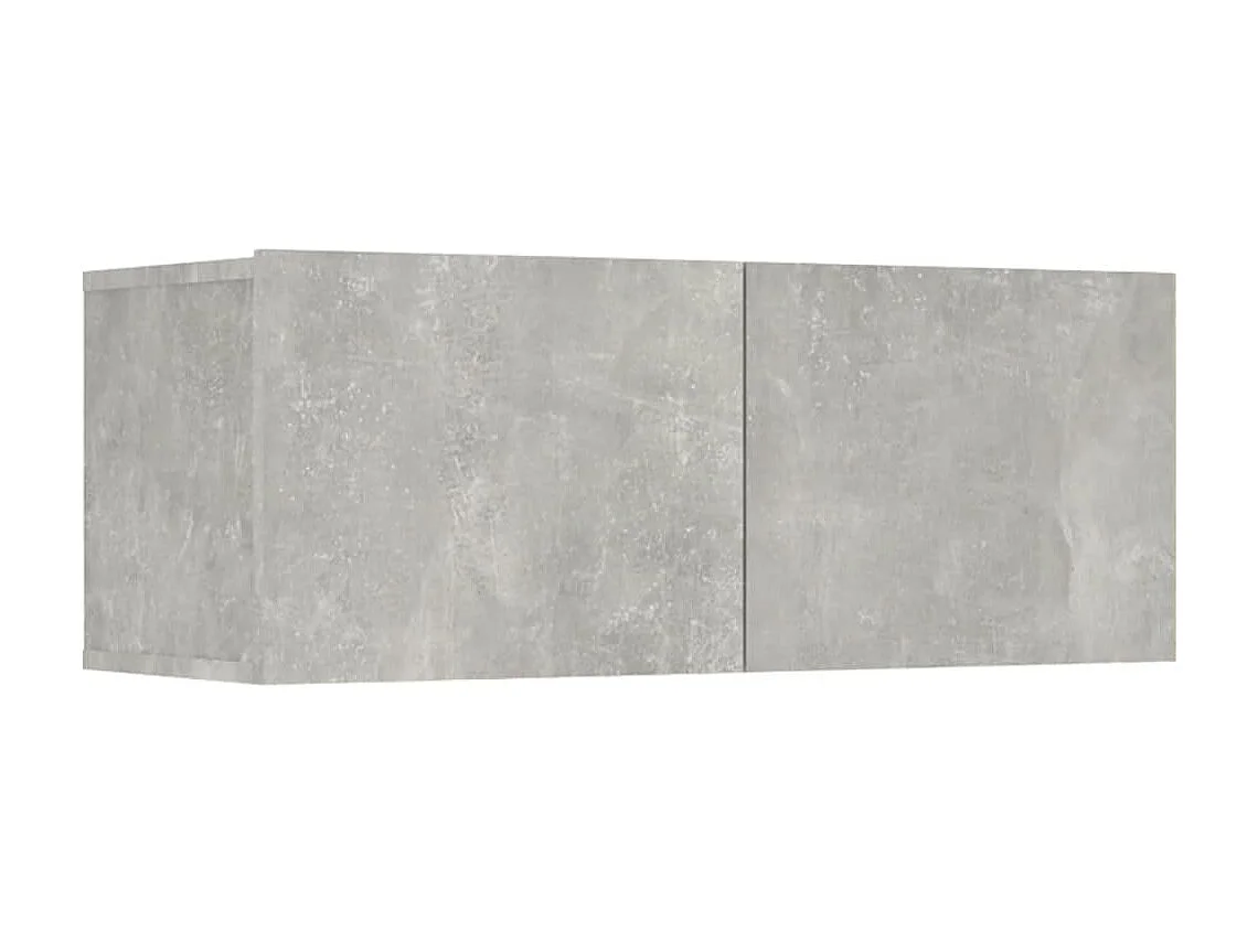 Meubles TV 8 pcs BEis béton Bois d'ingénierie BE67138