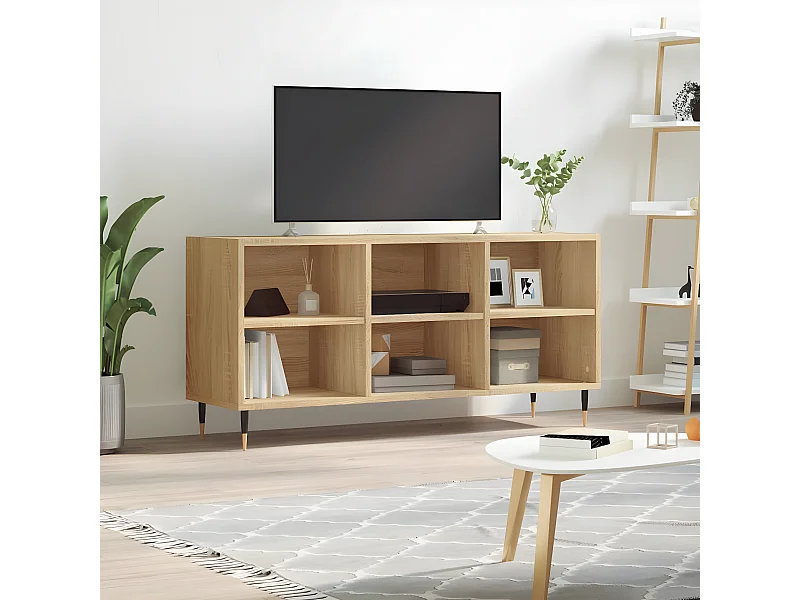 TV-Schrank,TV-Möbel Sonoma-Eiche 103,5x30x50 cm Holzwerkstoff -gkd734477