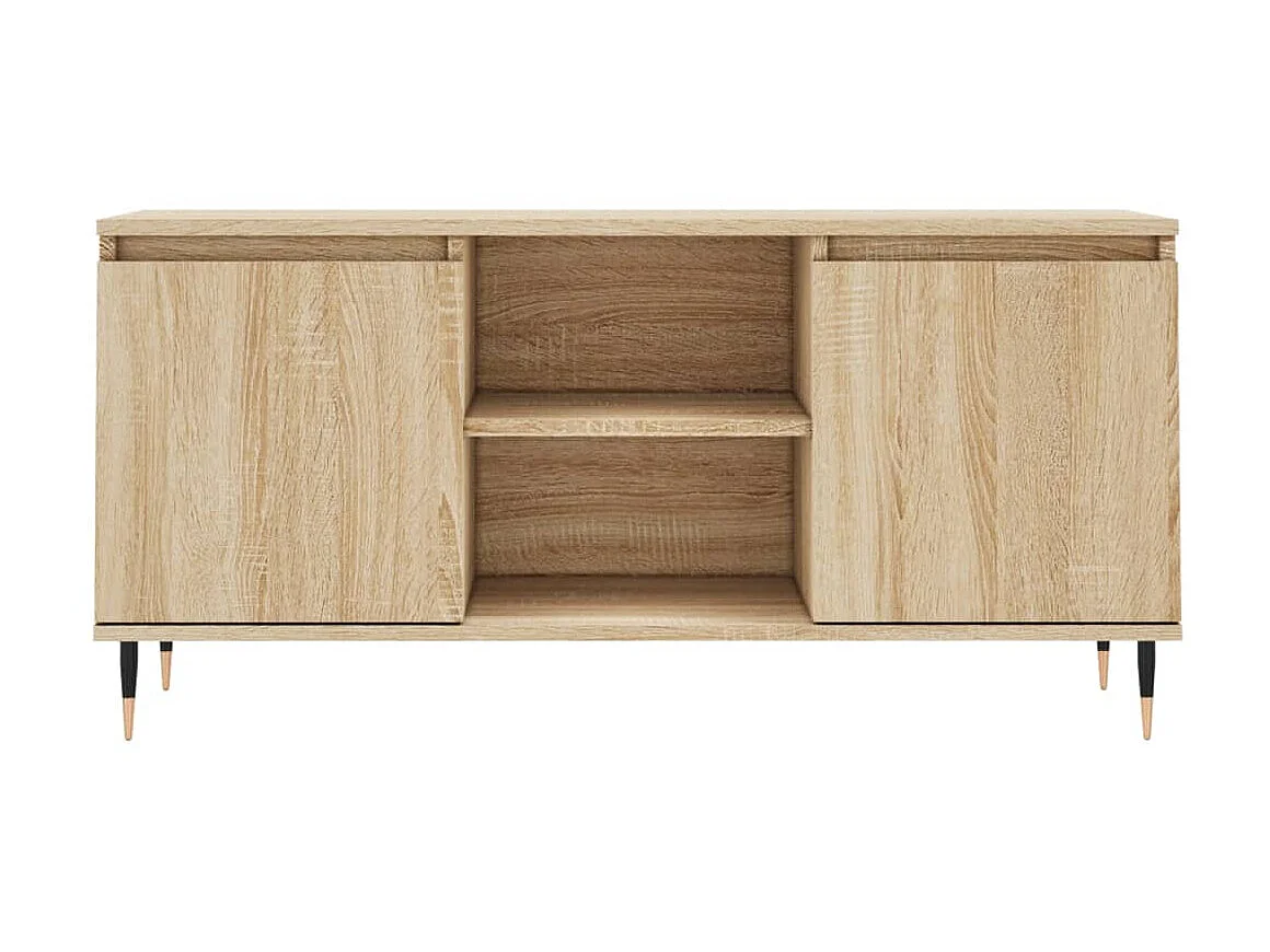 Tv-meubel | Tv-Bank | TV-kast104x35x50 cm bewerkt hout sonoma eikenkleurig