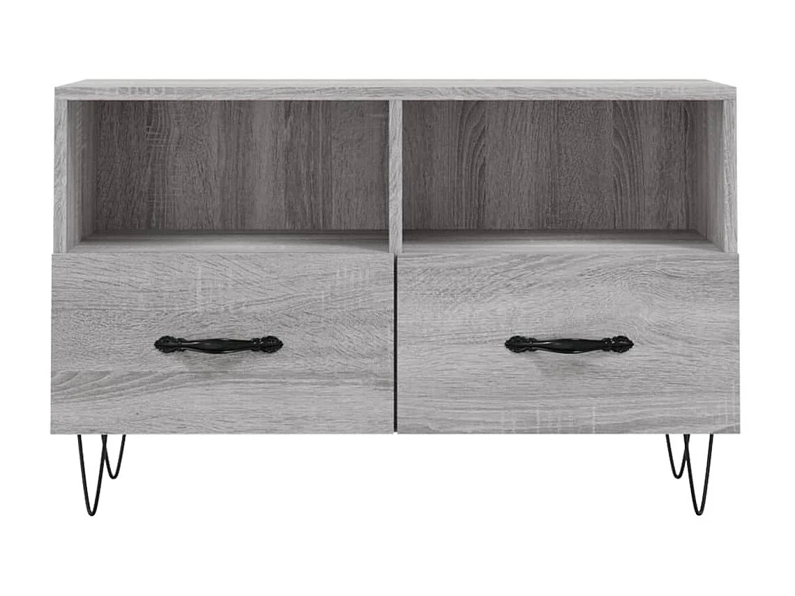 Móvel de TV 80x36x50 cm derivados de madeira cinzento sonoma PT979225