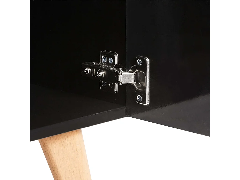 Meuble TV Noir 120x40x46 cm MDF BE90793