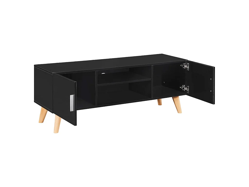 Meuble TV Noir 120x40x46 cm MDF BE90793