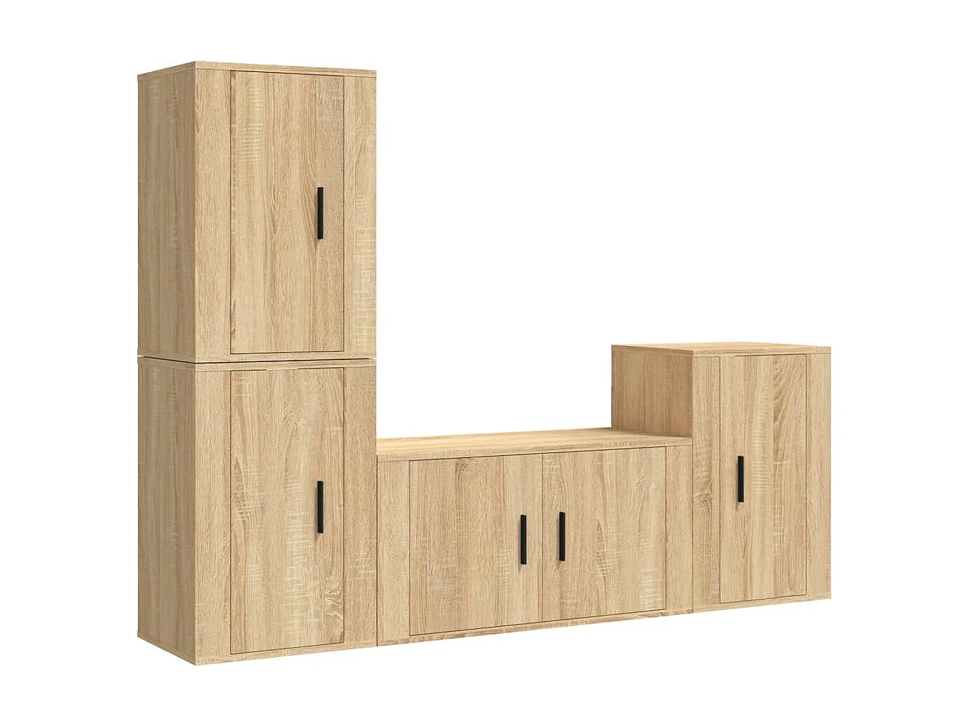 Ensemble de meubles TV 4 pcs Chêne sonoma Bois d'ingénierie BE13361