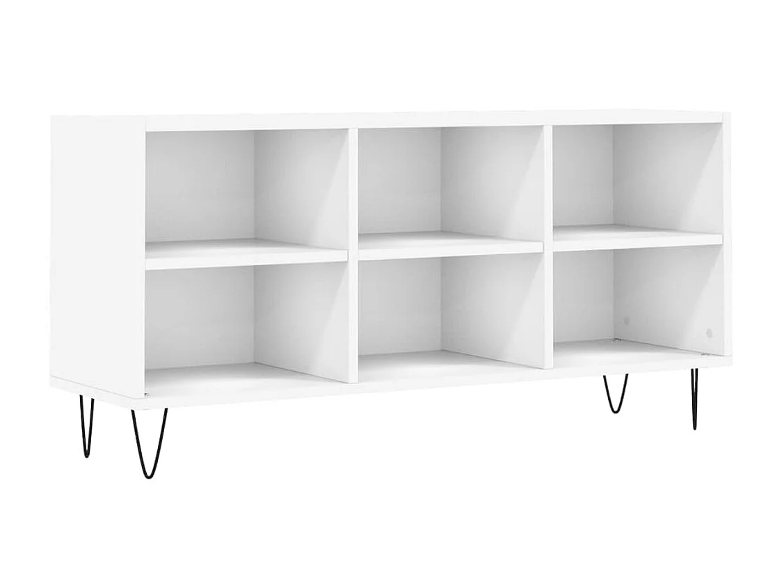 Mueble de TV madera de ingeniería blanco 103,5x30x50 cm ES32689
