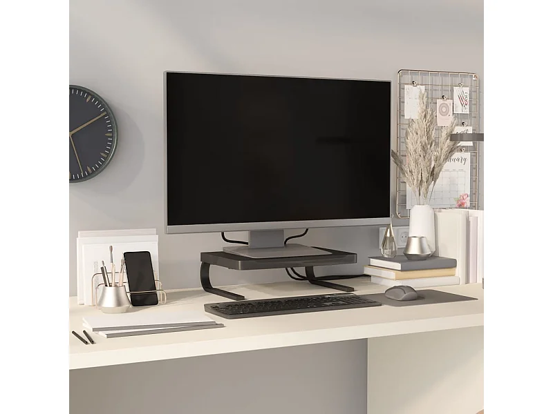 Meuble TV de moniteur Noir 37x28x11,5 cm OLA8252