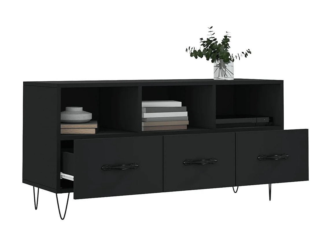 TV-Schrank,TV-Möbel Schwarz 102x36x50 cm Holzwerkstoff -gkd150426