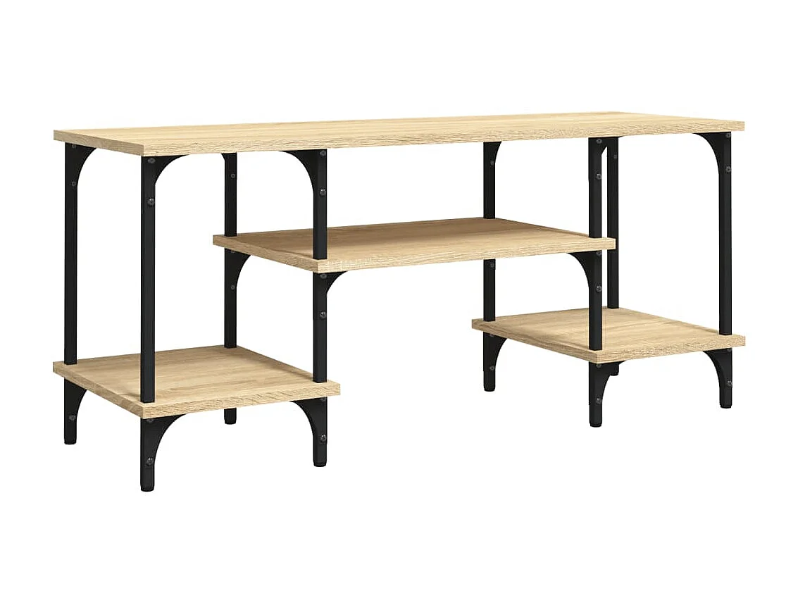 Mueble de TV madera contrachapada roble Sonoma 102x35x45,5 cm ES91561