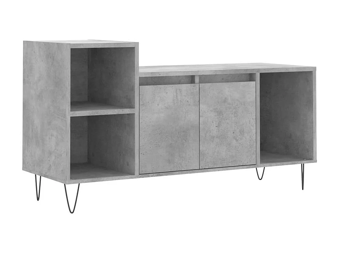 TV-Schrank,TV-Möbel Betongrau 100x35x55 cm Holzwerkstoff -gkd913715