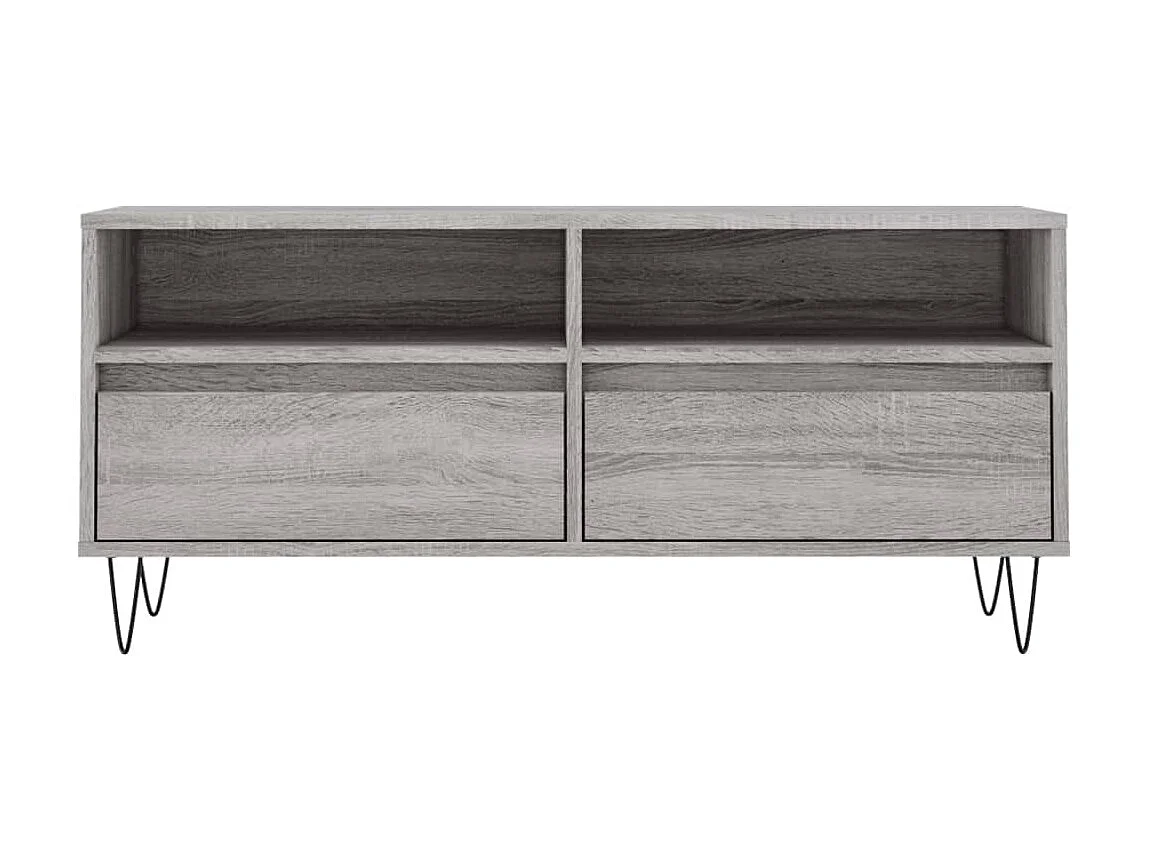 Meuble TV sonoma BEis 100x34,5x44,5 cm bois d'ingénierie BE58316